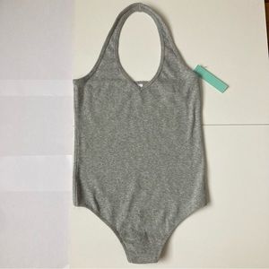 ABOUND grey halter top body suit Size small